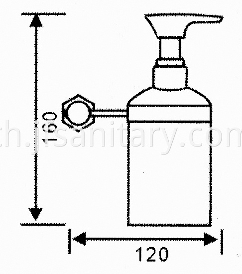 Size Of Bathroom Glass Liquid Soap Holder Wall Mounted